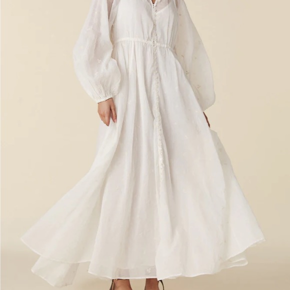 Spell x WOLFCUB Fleur Gown in Antique White - Picture 6 of 15